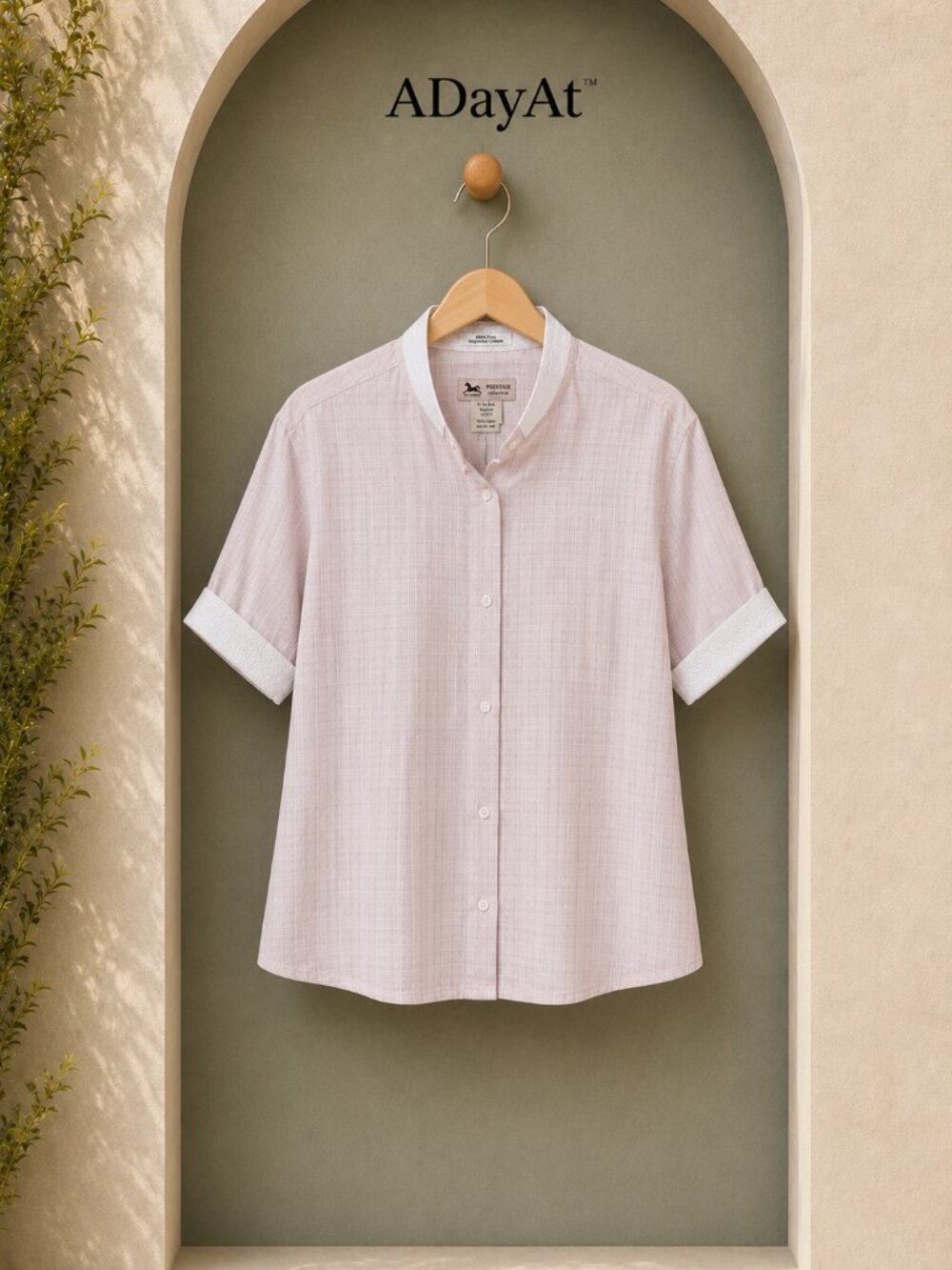 Mediterranean Preppy Americana 100% Cotton Pink Shirt P.J. Classics Prestige 38